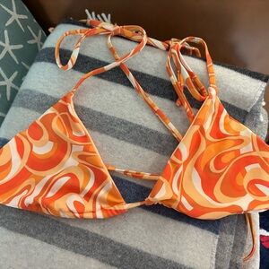 Moana Bikini in Vibrant Orange and Cream